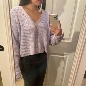 LA Hearts lavender knit sweater